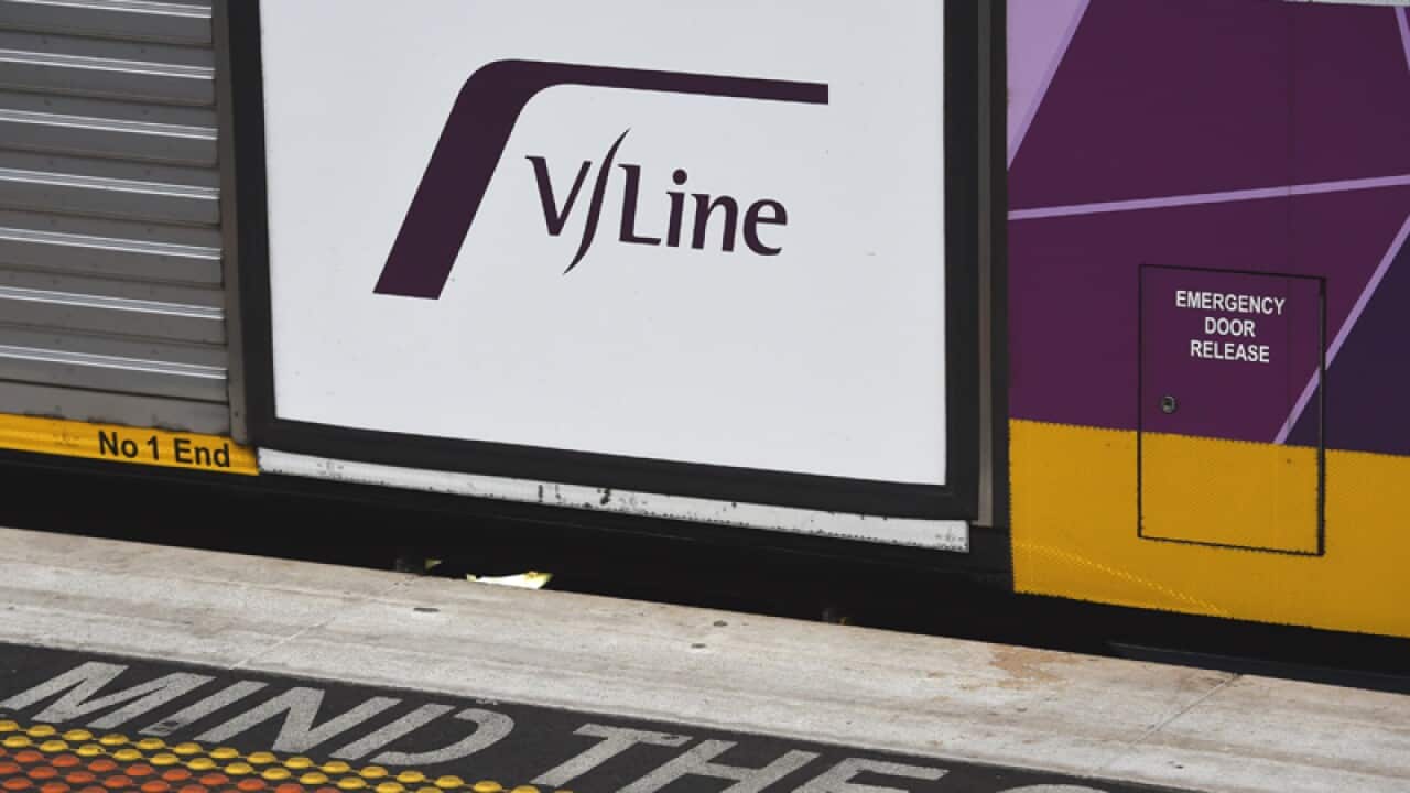V Line stock at Southern Cross Station in Melbourne