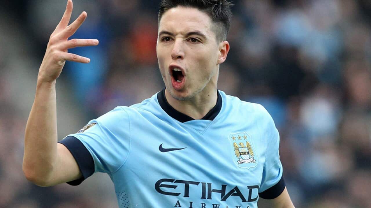 Manchester City midfielder Samir Nasri