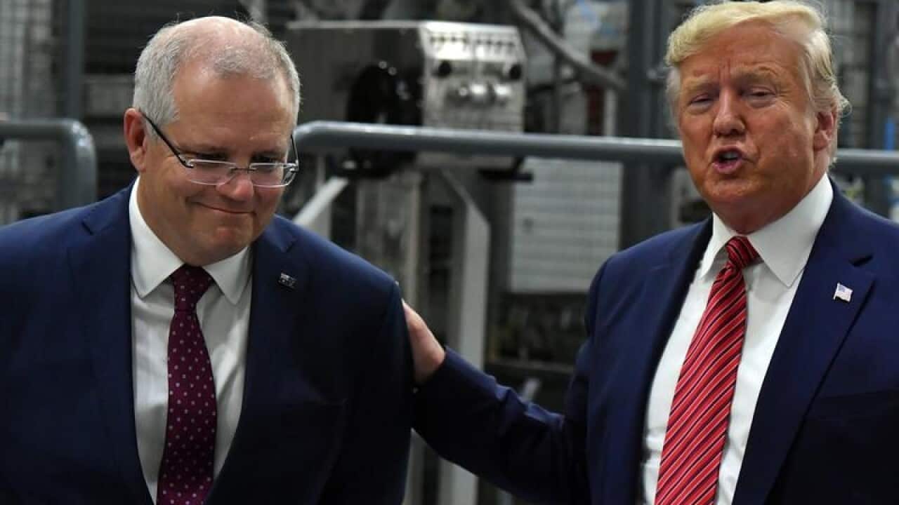 Scott Morrison and Donald Trump