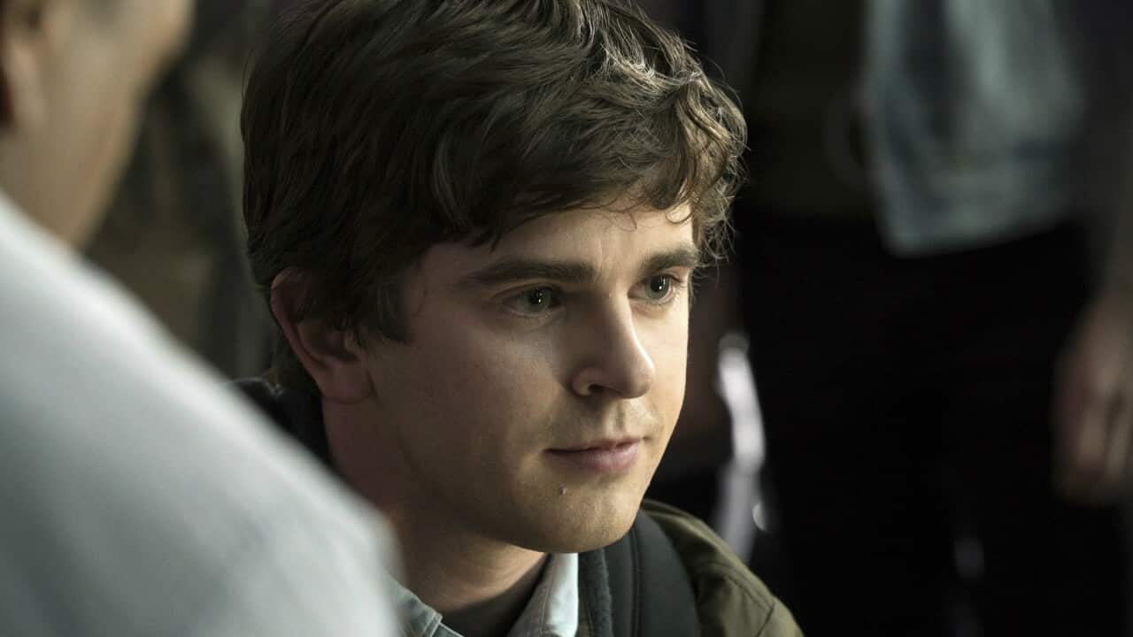Freddie Highmore portrays Shaun Murphy in a scene from "The Good Doctor