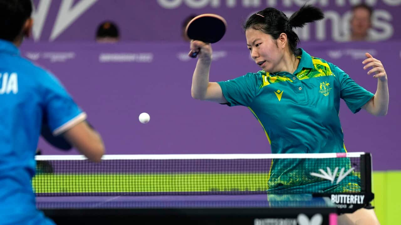 Britain Commonwealth Games Table Tennis Yangzi Liu
