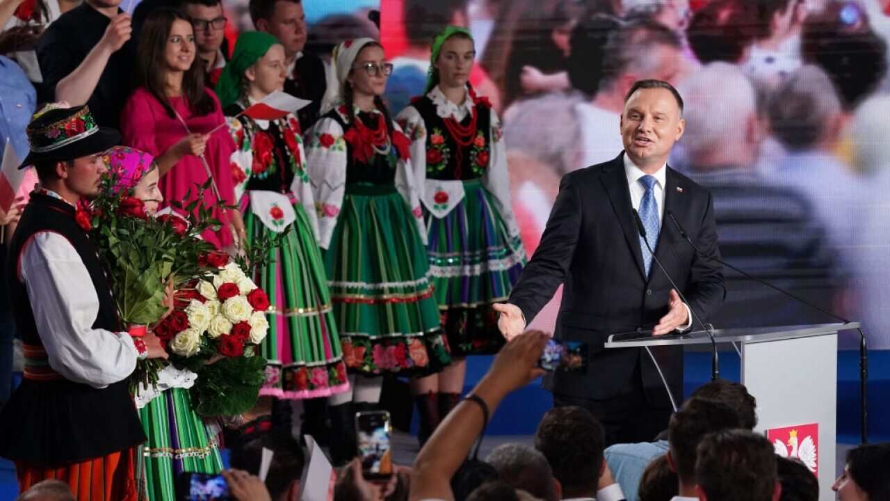 Polish President Andrzej Duda during his campaign on June the 28th