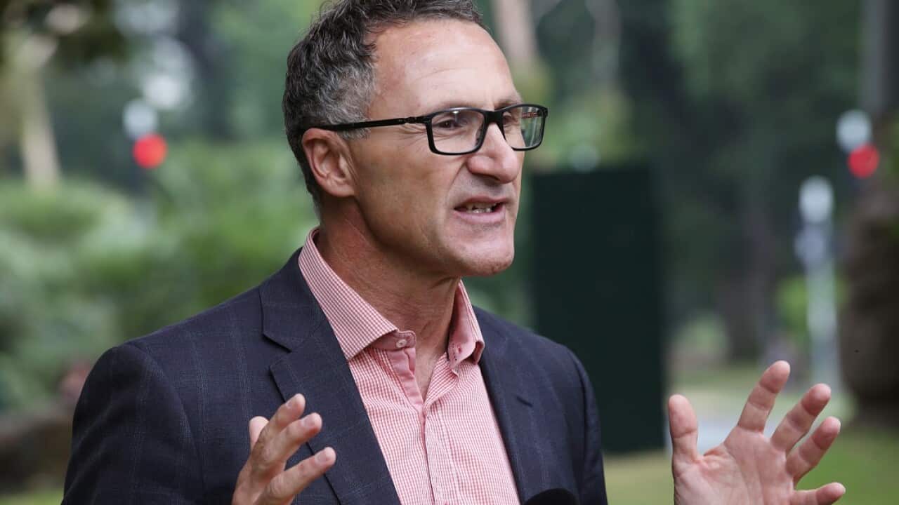 Australian Greens leader Richard Di Natale says the Greens would work with a Shorten government. 
