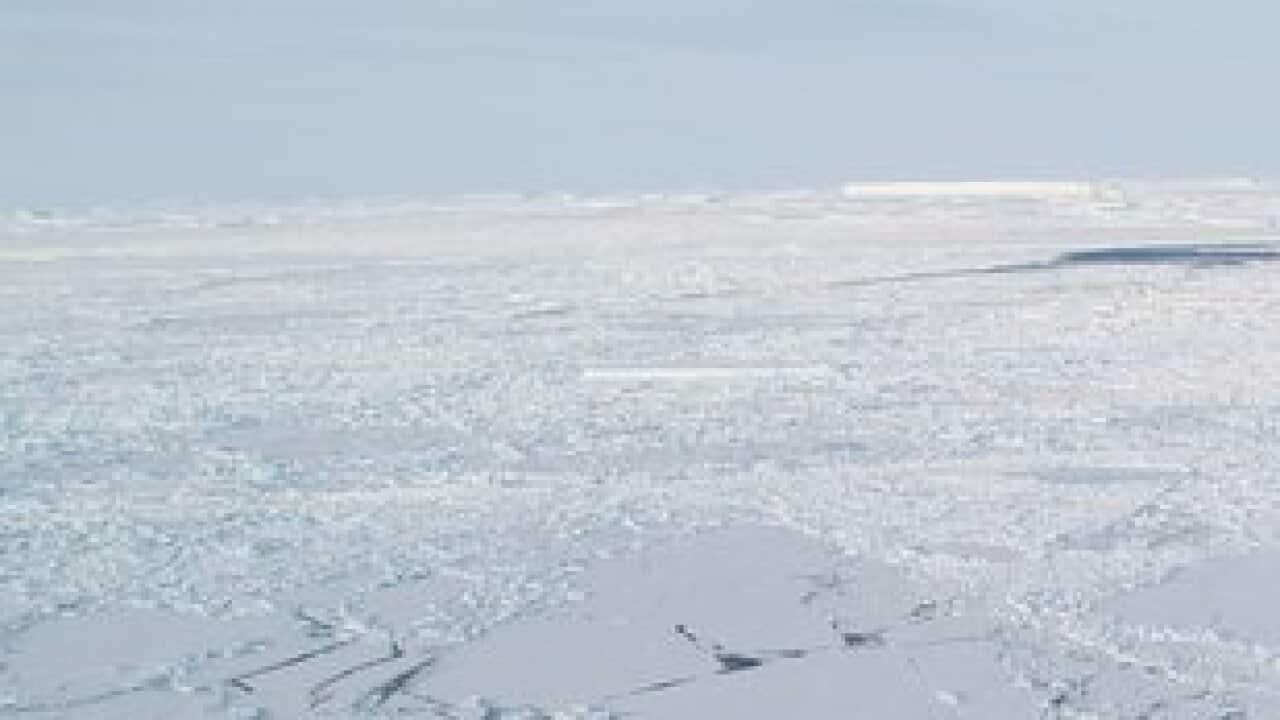 A supplied image obtained Thursday, March 19, 2015 of Australia's icebreaker Aurora Australis which has been diverted to undertake a medical evacuation from Davis Station in the Australian Antarctic Territory. (AAP Image/Australian Antarctic Division) NO