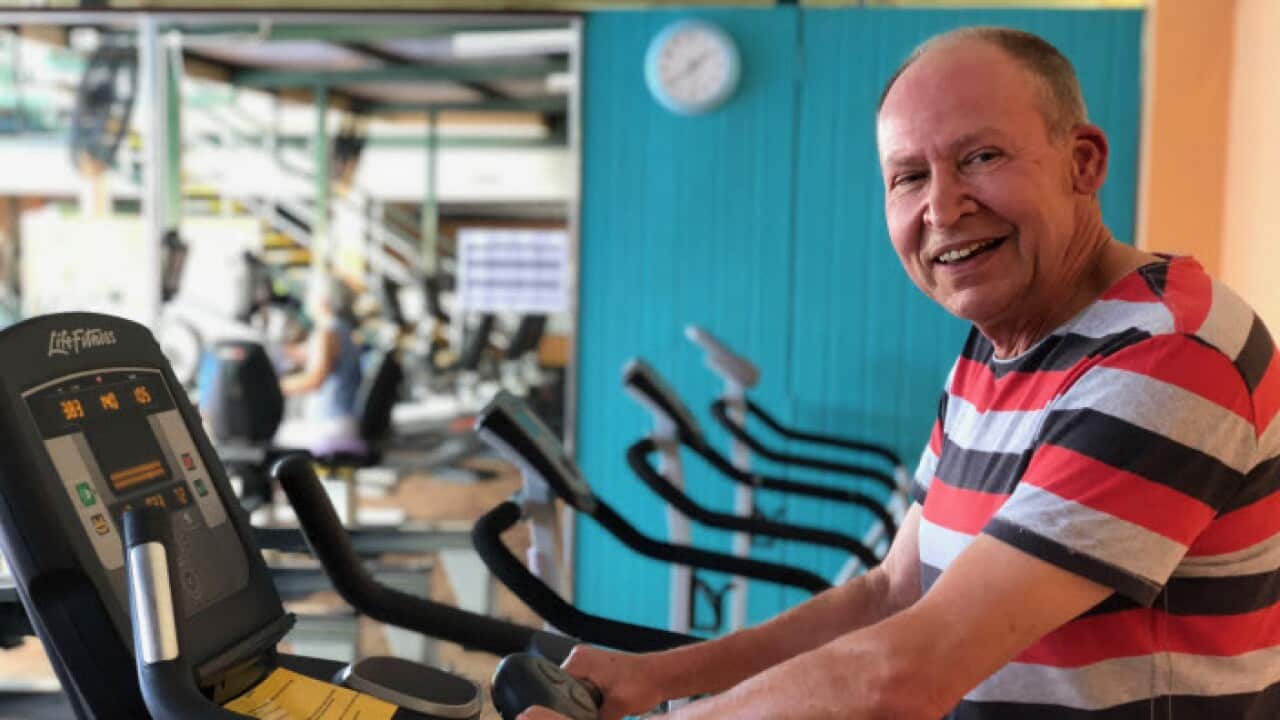 Thomas Mrazek at the gym