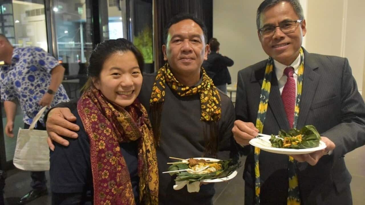 Windu Kuntoro (c) at the Asian Games 2018 Information Night: ‘Showcasing Palembang’ at University of Melbourne, 30th of May 2018.