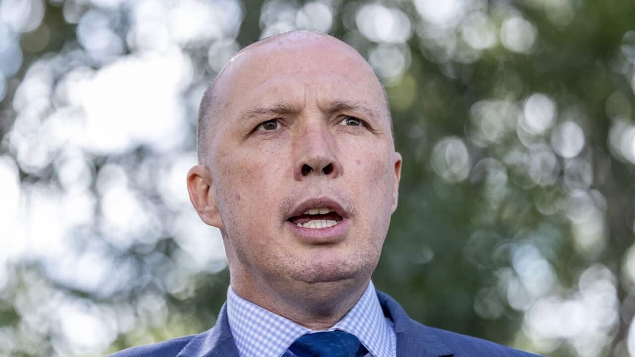 Peter Dutton on Friday in Brisbane.