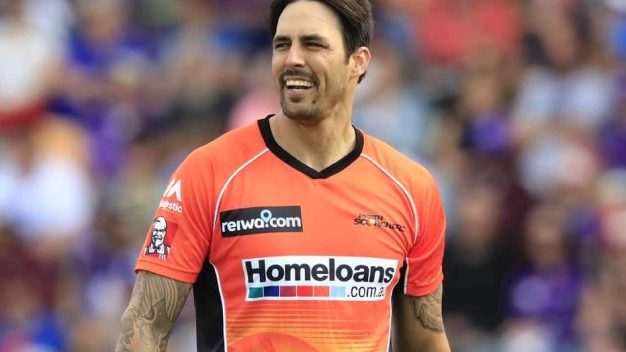 Perth Scorchers bowler Mitchell Johnson