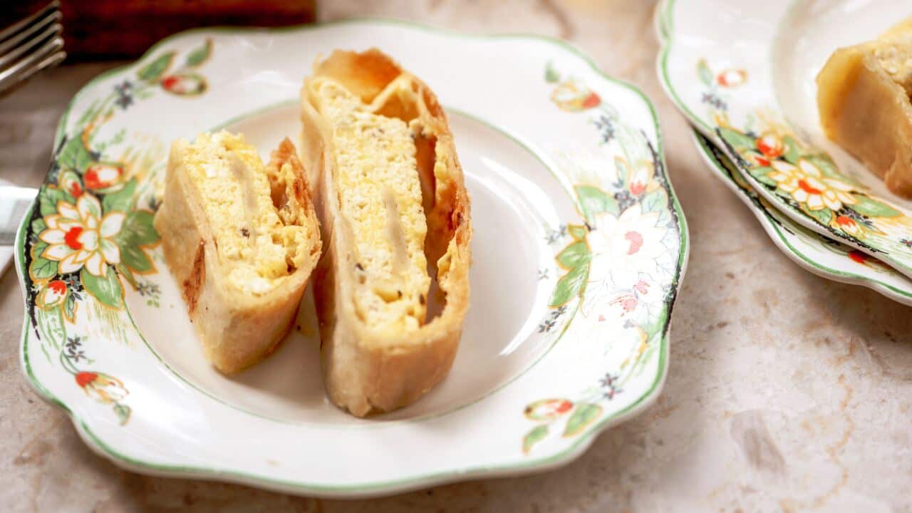 Spiced cheese strudel (Strudel di formaggi)