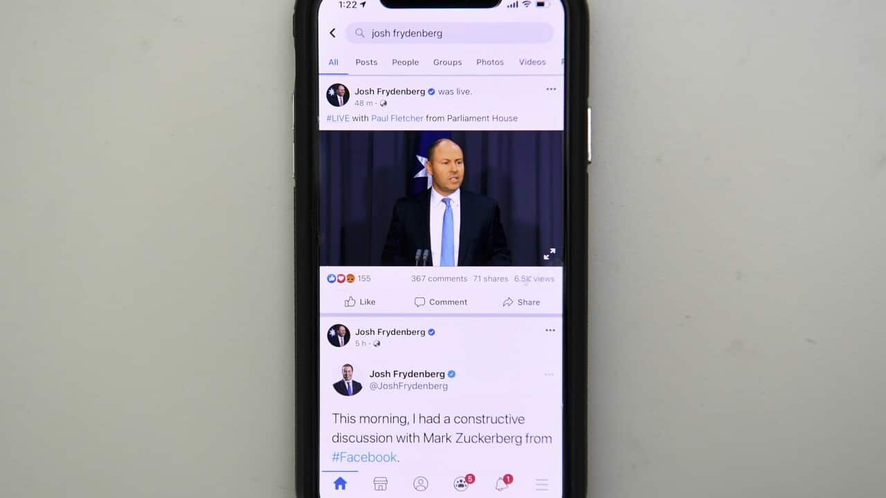 Facebook news outage in Australia