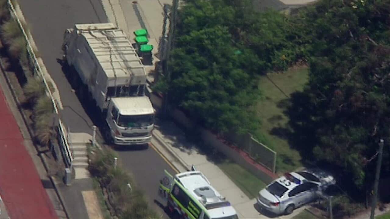 A grandmother was killed by a garbage truck on Sydney's northern beaches.