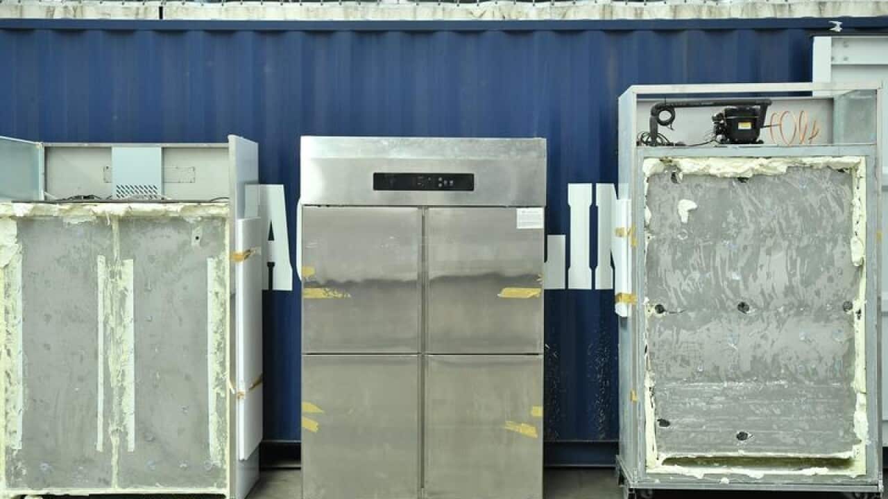 Fridges used to conceal drugs found in Sydney raid.