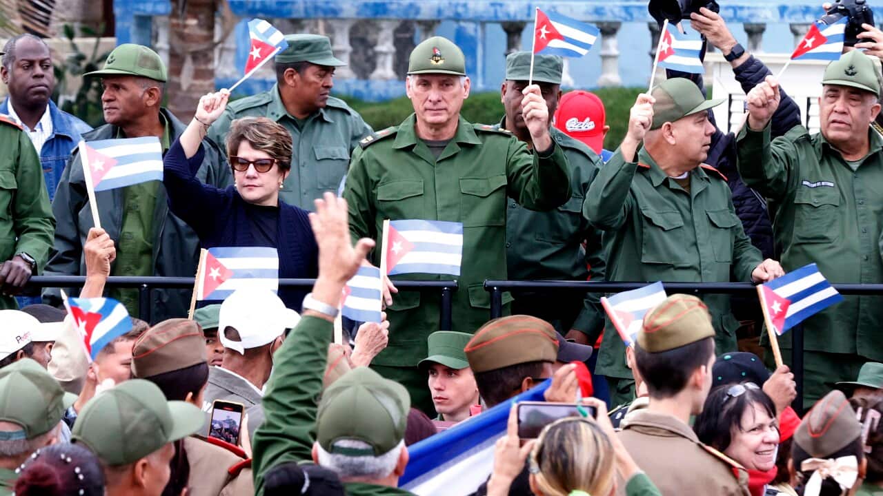 Cuba holds march at US Embassy in Havana