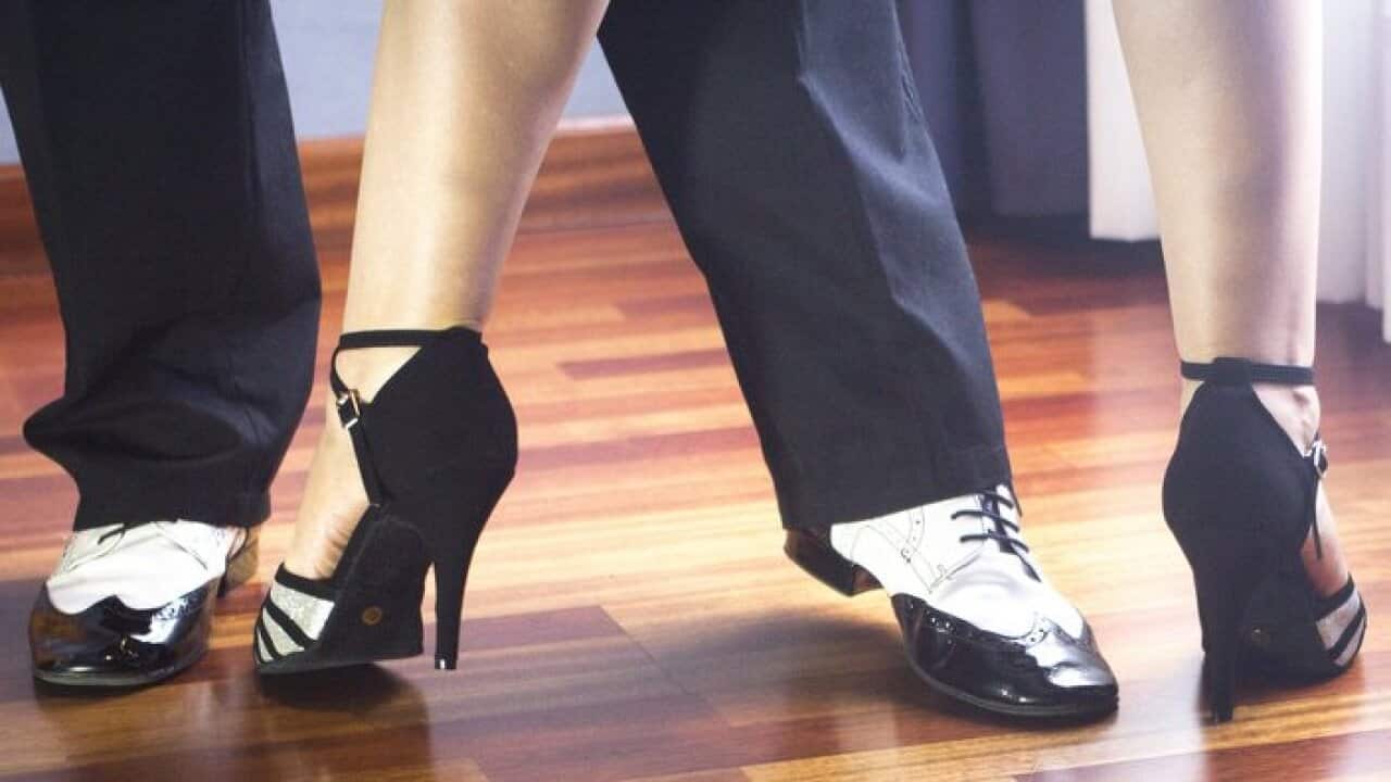 Ballroom dance latin dancers