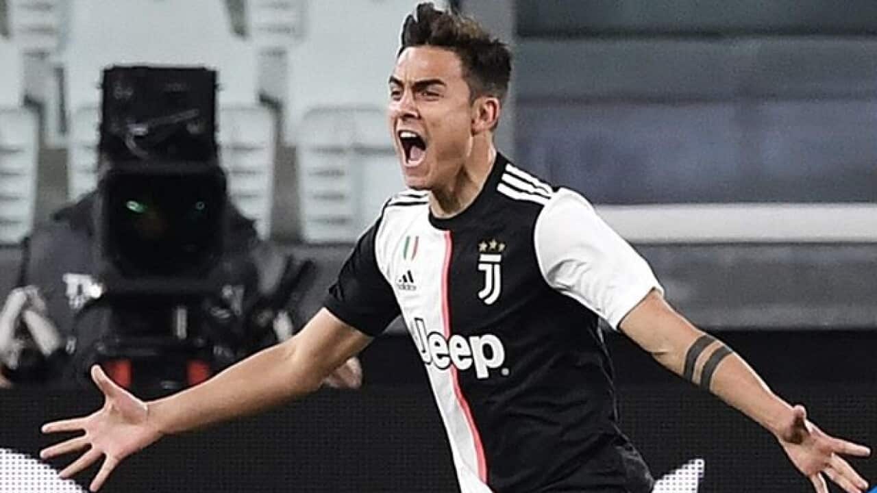 Paulo Dybala, autore di una splendida rete nel 2-0 col quale la Juventus ha battuto l'Inter, riprendendosi la testa della classifica