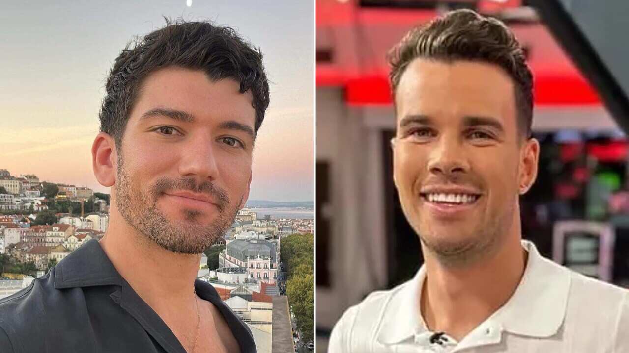 A combined image shows undated images of (left) Luke Davies and (right) Jesse Baird.