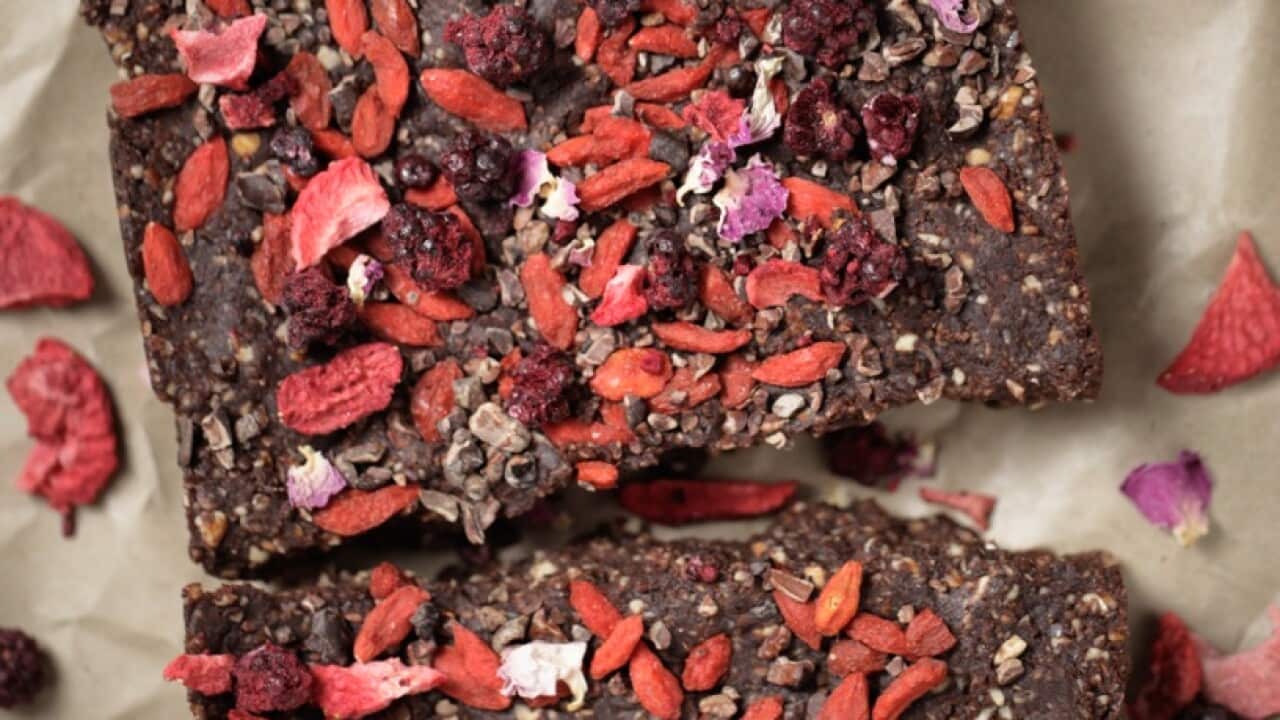 Raw chocolate  brownies 