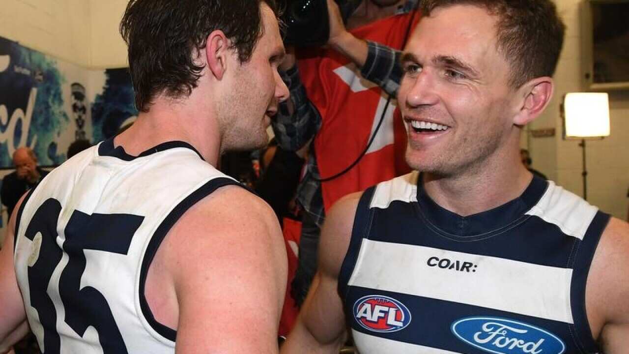 Patrick Dangerfield and Joel Selwood