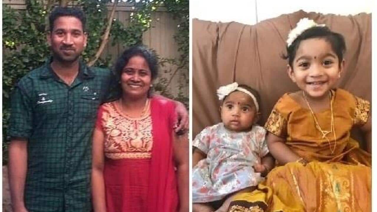 Priya, Nades and their Australian born daughters