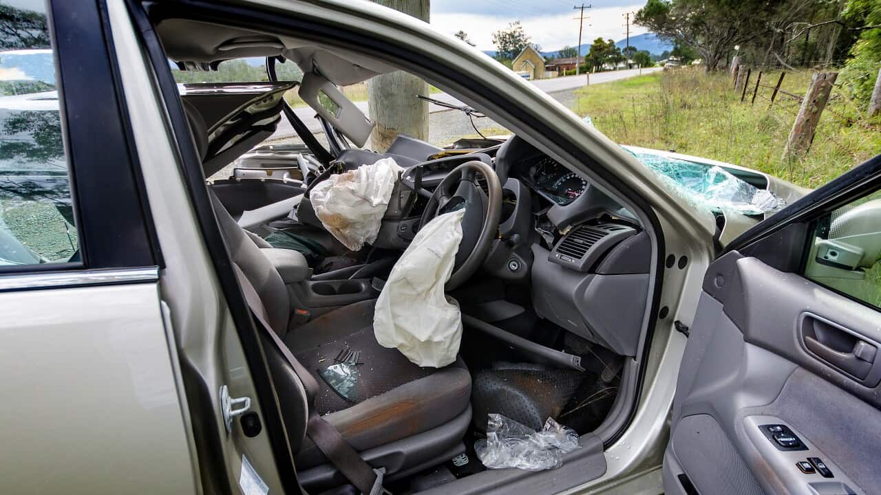 Fatal car crash aftermath