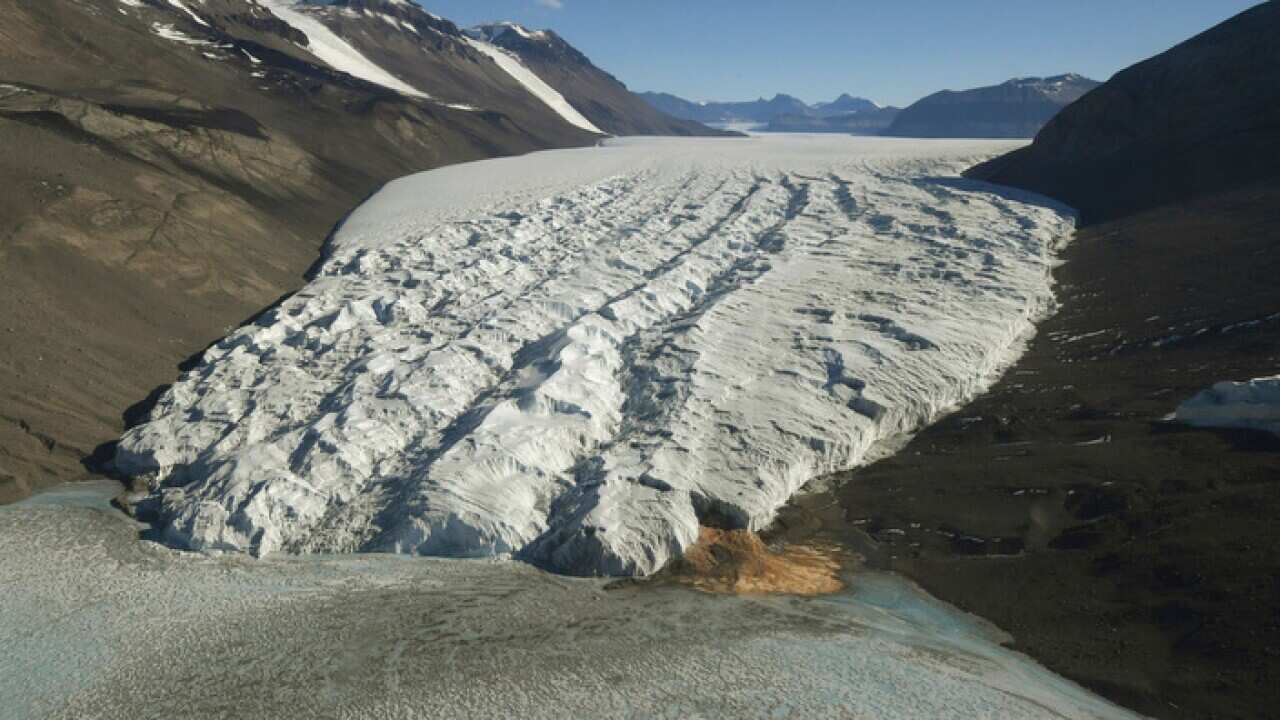 The Taylor Glacier near McMurdo Station, Antarctica