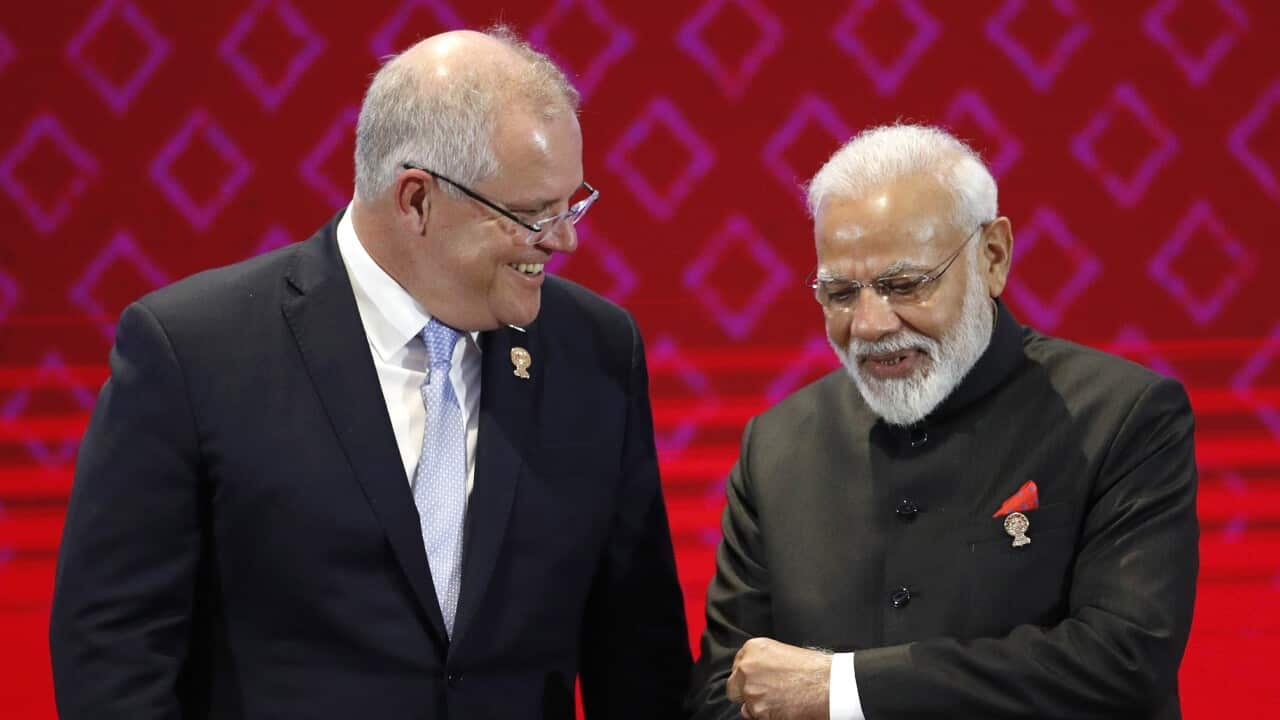 總理莫里遜和印度總理莫迪