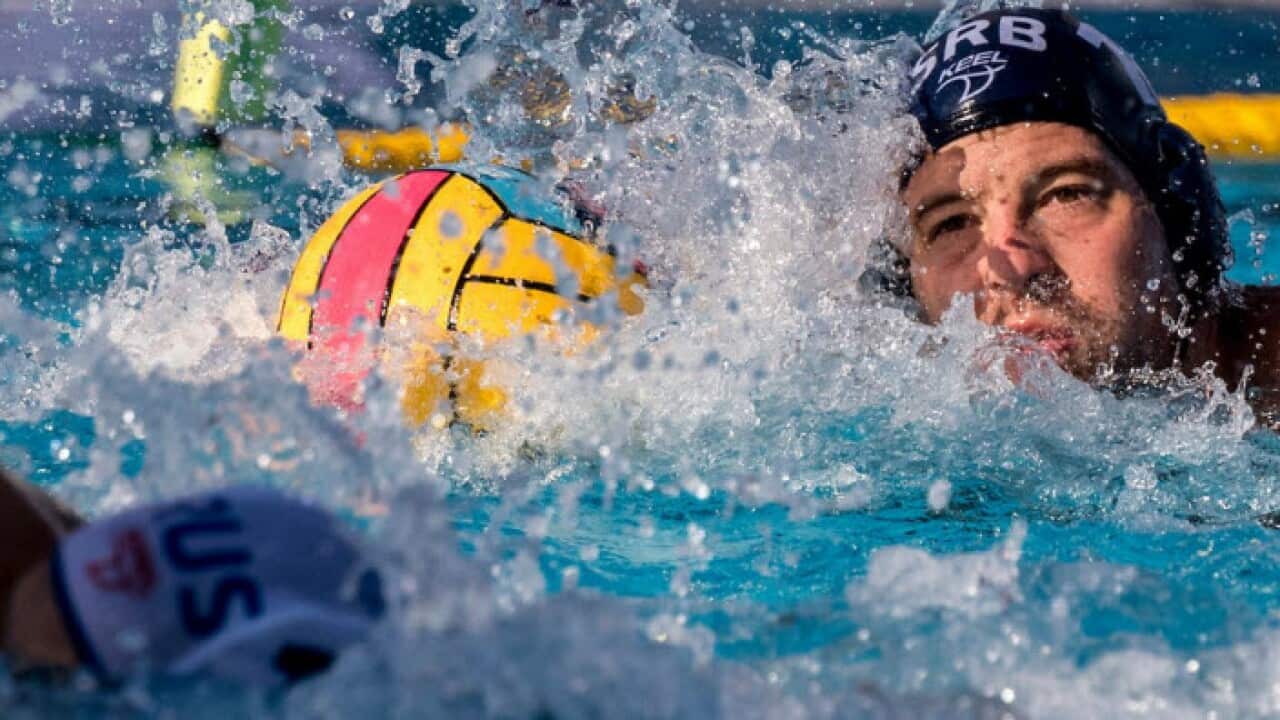 Serbian water polo national team player Filip Filipovic