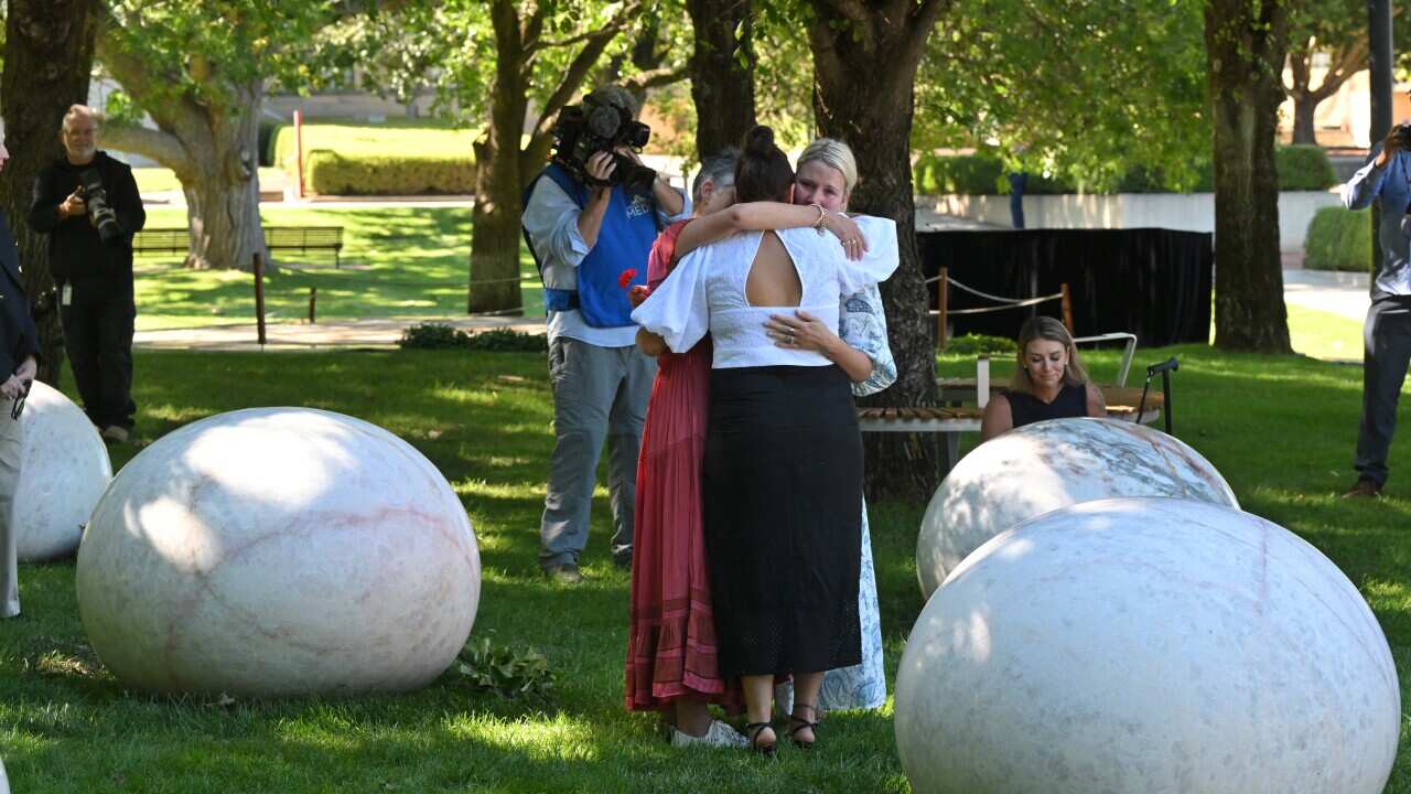 DEDICATION OF NEW SCULPTURE AT AUSTRALIAN WAR