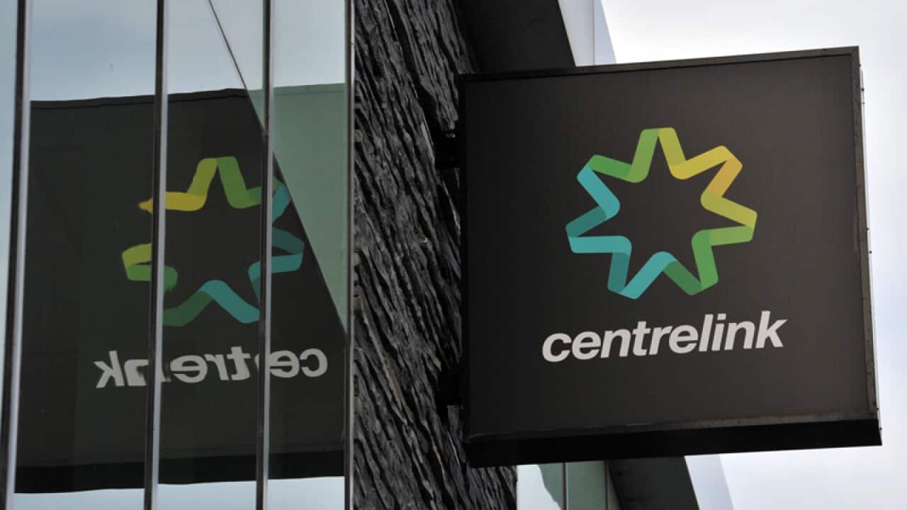 A Centrelink sign