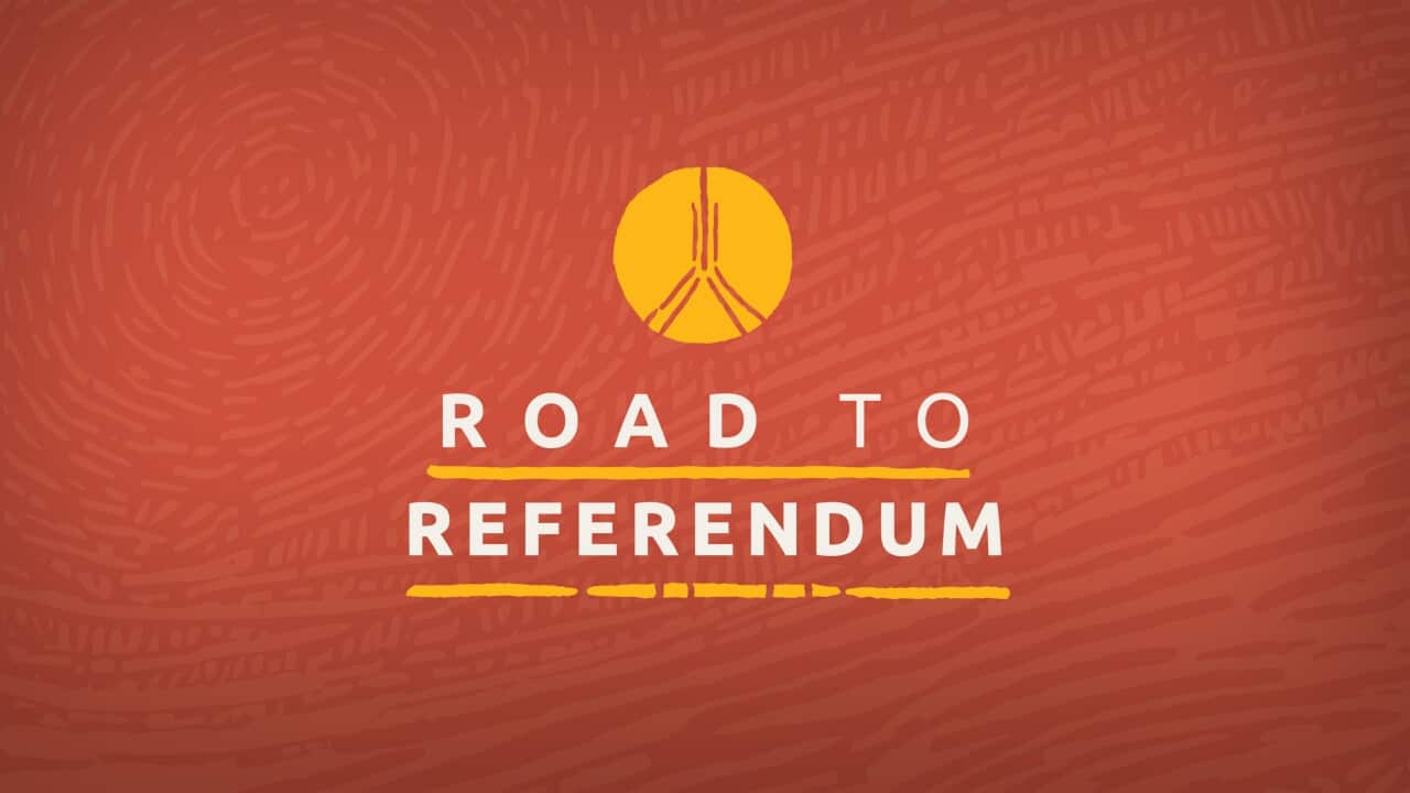 An artwork titled, 'Road to Referendum'.