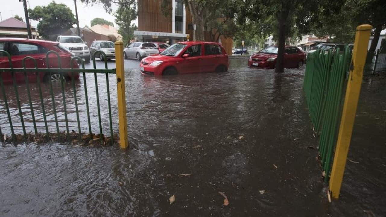 Flooding in North Melbourne