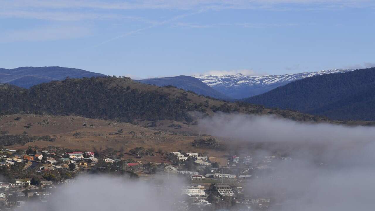 Early morning fog over Jindabyne in NSW