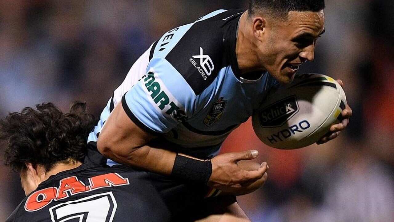 Cronulla's fullback Valentine Holmes