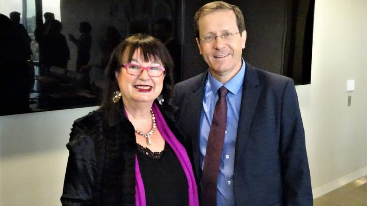 Isaac Herzog MK with Nitza Lownestein