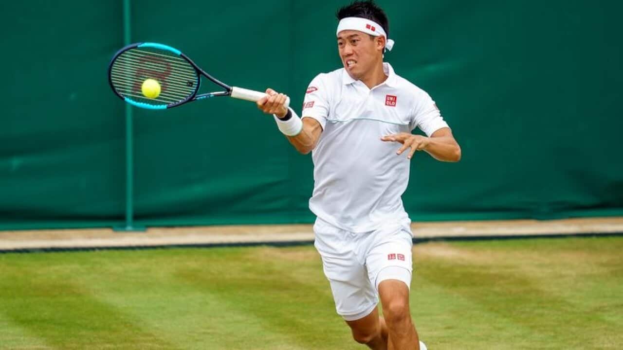 London Kei Nishikori japan wimbledon 2019
