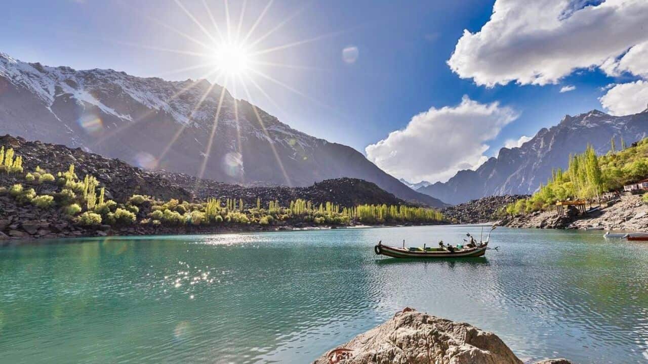 Upper Kachura Lake, Gilgit Baltistan taken by Gaynor Shaw.