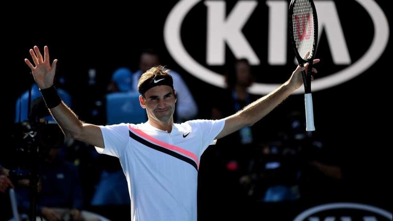 Roger Federer of Switzerland