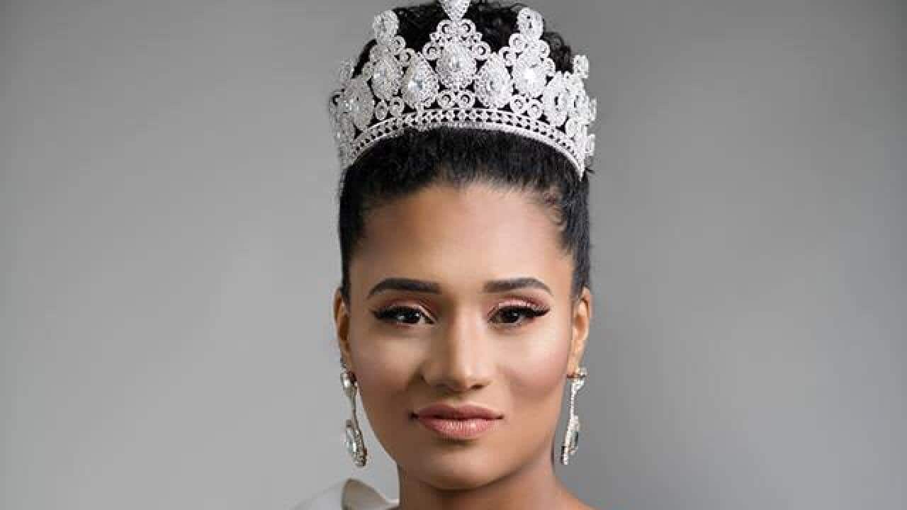 Miss Algeria released images of Khadija Ben Hamou after she was the target of online abuse.