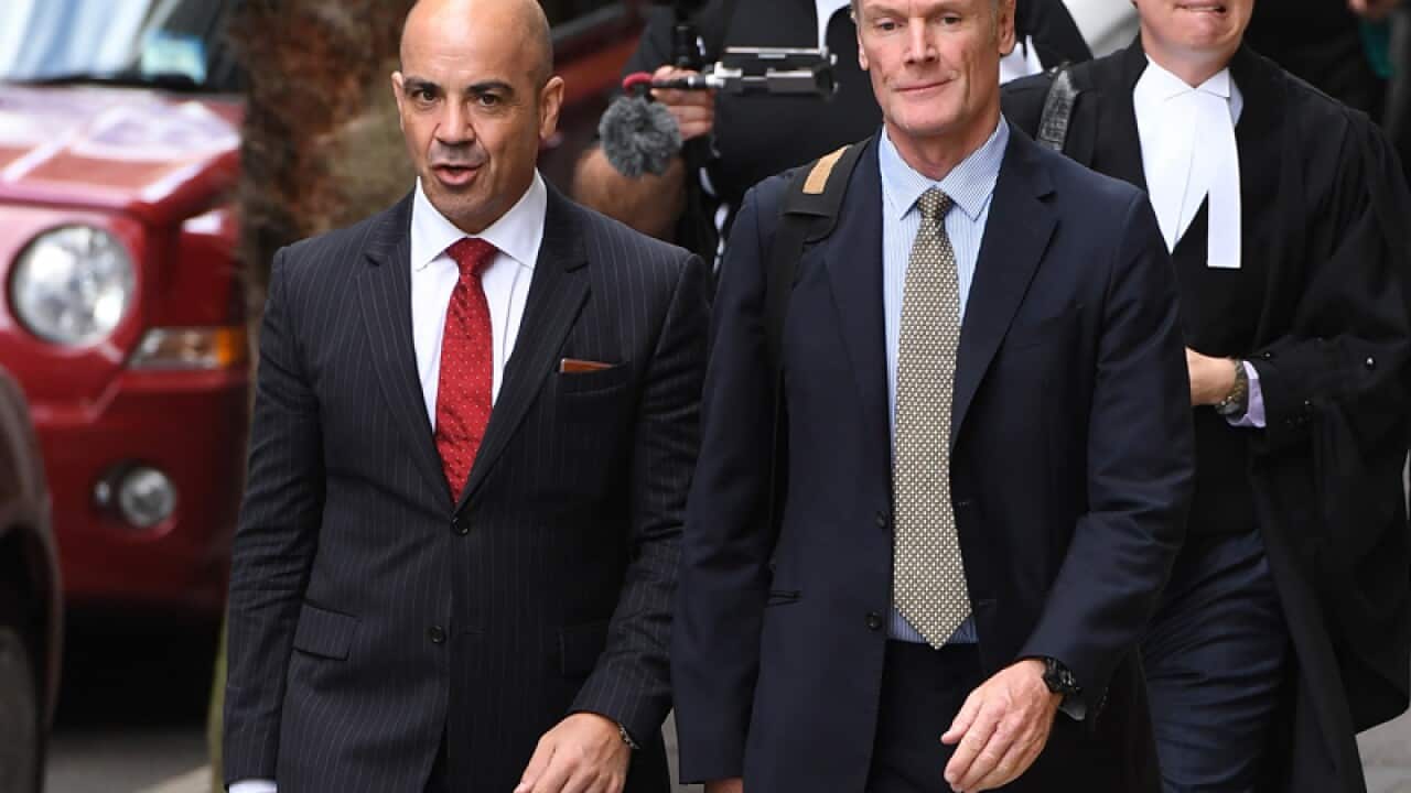 Gordon Wood arrives at the Supreme Court in Sydney