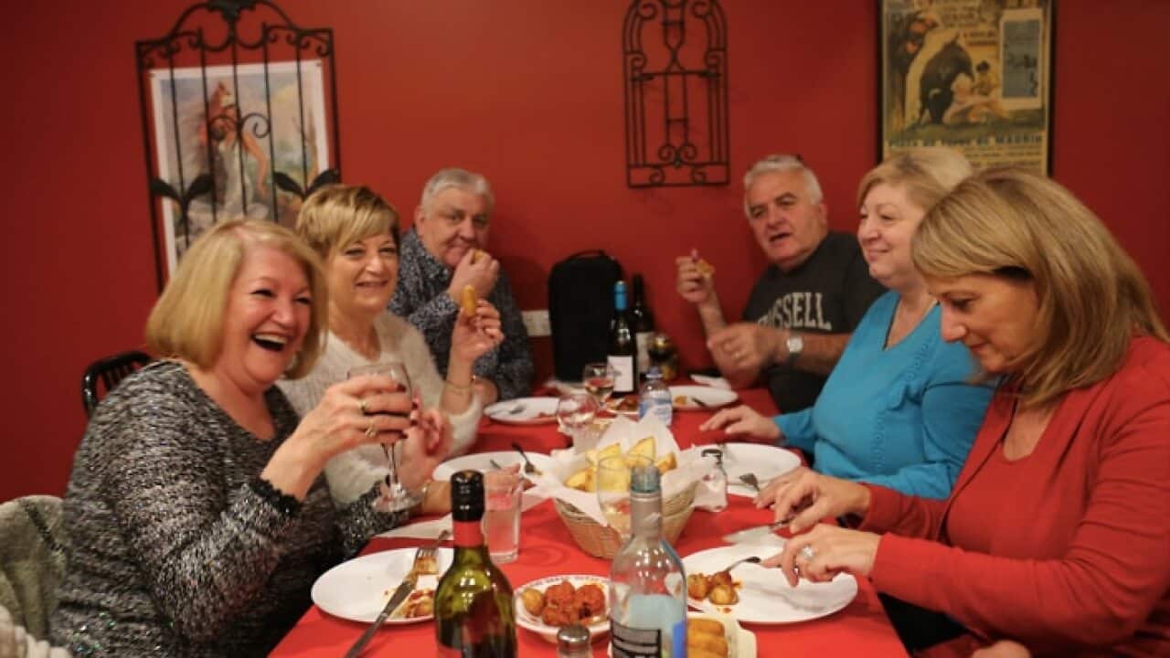 people at a party