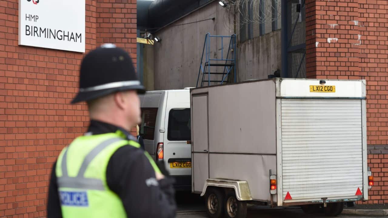 The scene at HMP Birmingham