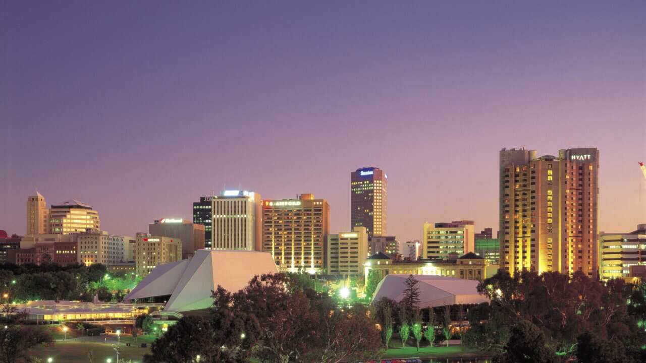 An undated supplied image of the Adelaide skyline. (AAP Image/South Australian Tourism) NO ARCHIVING, EDITORIAL USE ONLY