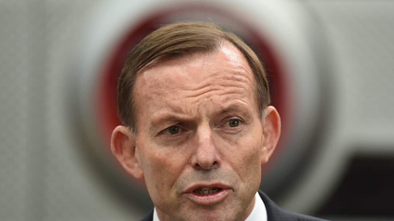 Tony Abbott in Queanbeyan.