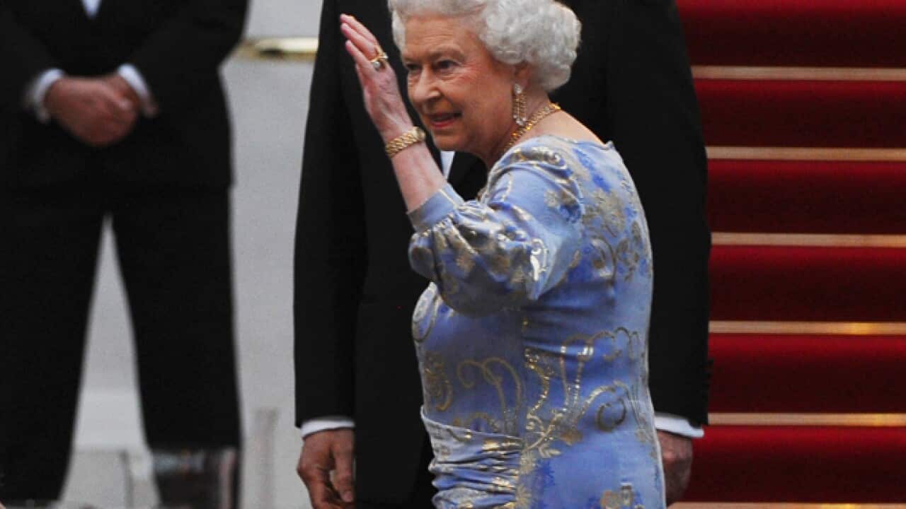 The Queen on the eve of her grandson's wedding. (AFP) 