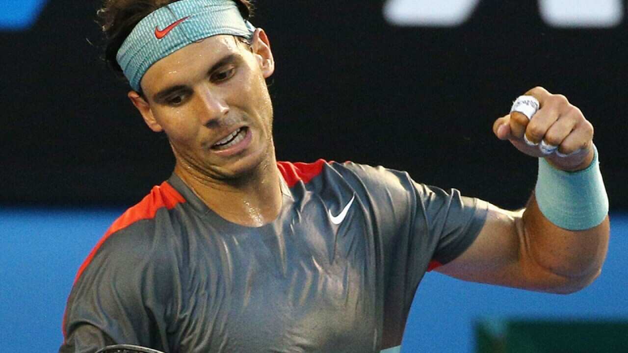 Rafael Nadal during the Australian Open final