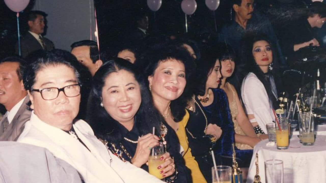 Hoàng Thi Thơ, phu nhân Thúy Nga và ca sĩ Thanh Thúy