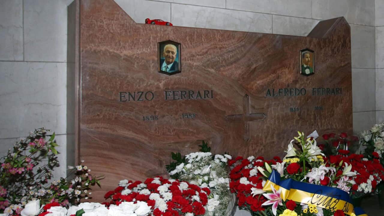 The tomb of Enzo Ferrari