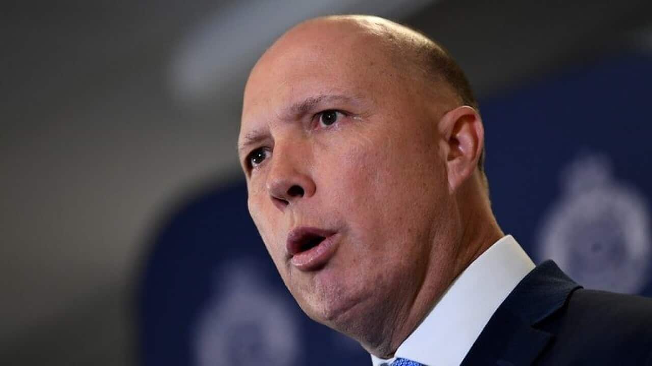 Home Affairs Minister Peter Dutton.