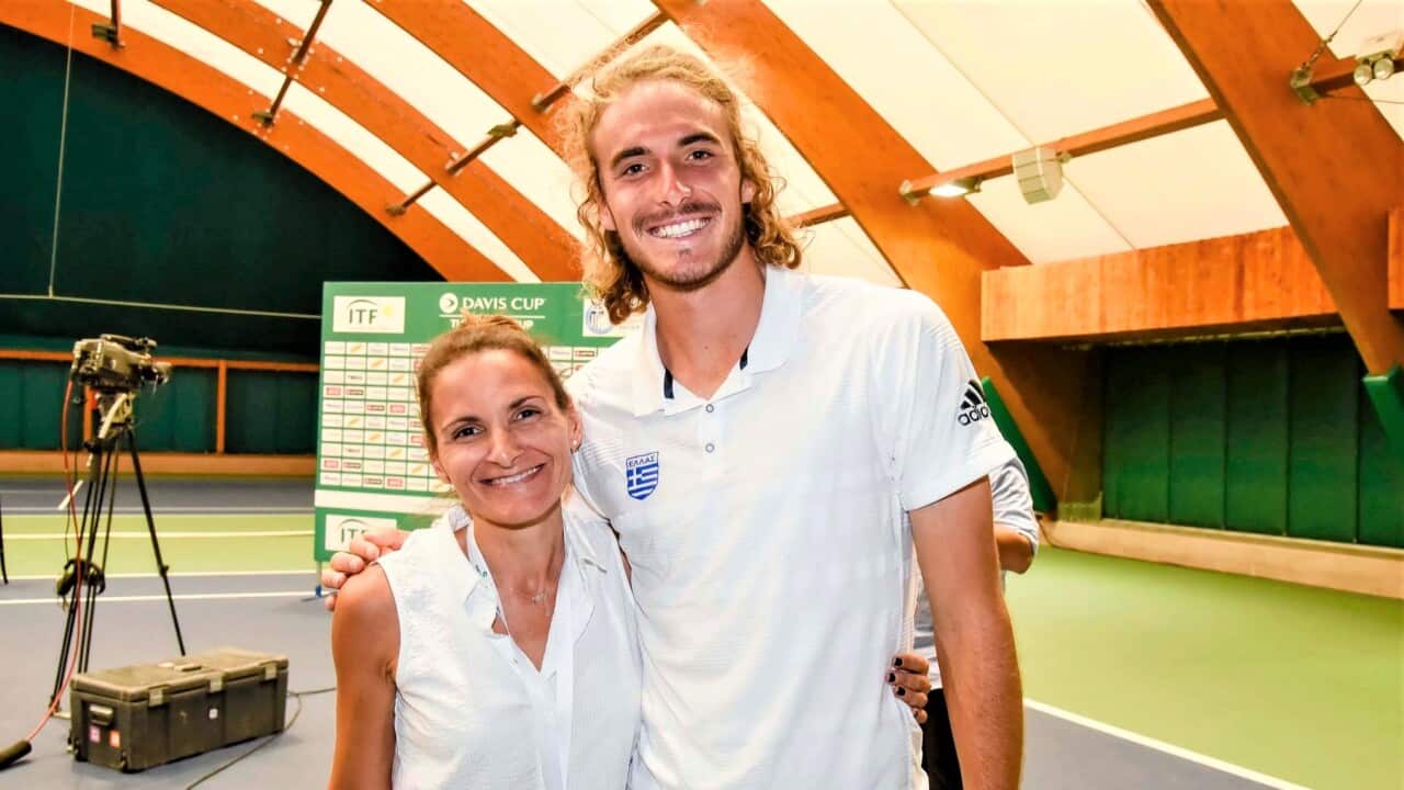 Vicky Georgatou, Stefanos Tsitsipas / Photo Credit: Studio Kominis Photography