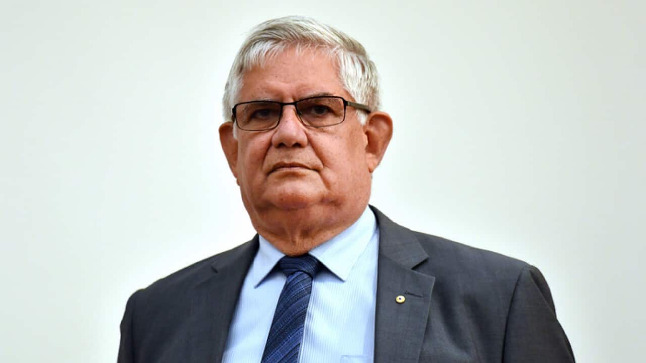 Minister for Aged Care Ken Wyatt at a retirees forum in Midland, 20 km north east of Perth, Tuesday, May 1, 2019. (AAP Image/Mick Tsikas) NO ARCHIVING